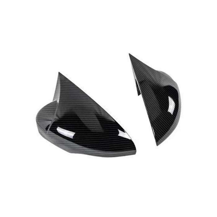Rearview Mirror Cover Trim for Fiesta MK7 2009-2017 Door Side Mirror Caps Accessories ,Carbon Fiber
