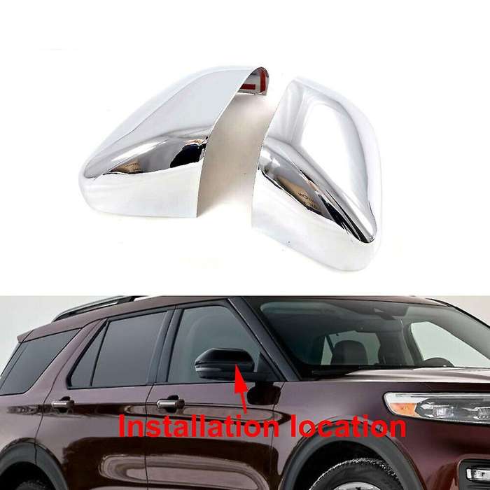 RearView Mirror Frame Cover Side Door Rear View Mirror Trims for Explorer 2020 2021 Accessories Carb
