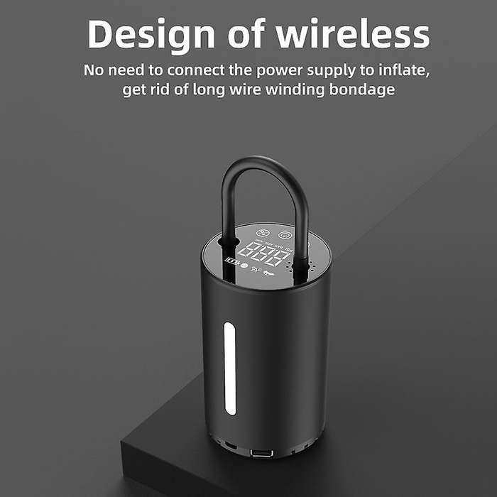 Rechargeable Air Pump Tire Inflator Cordless Portable Air Compressor with Digital Display Emergency
