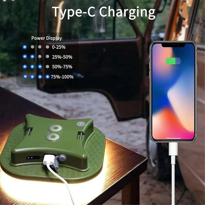 Rechargeable Camping Light Outdoor Tent Light Magnetic Suction Emergency Car Maintenance Work LED L