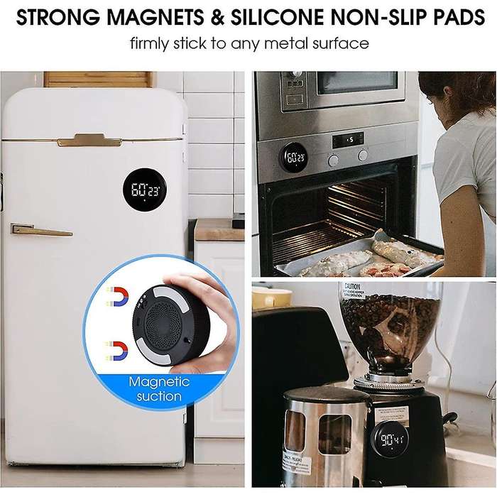 Rechargeable Kitchen ,magnetic Productivity Timer with Led Display,digital Classroom Visual Timer (