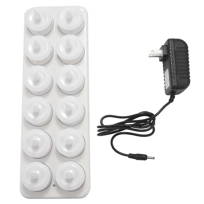 Rechargeable Led Electric Candles, Flameless Flickering Tea Lights, Decorations for Christmas, Parti