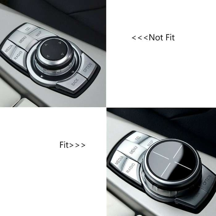 Red Aluminum Multimedia Knob Ring Compatible -BMW 1 2 3 4 5 6 7 Series X3 X4