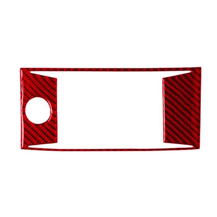 Red Carbon Fiber Central Console Panel Cover Trim for Accord 2013-2017 Type B