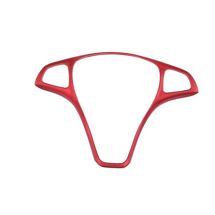 Red for E C GLC GLA Class 2014-2017 Steering Wheel Panel Trim Cover Sticker Switch Button Decor