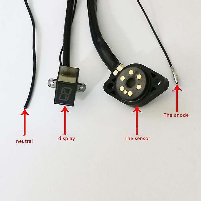 Red Display Motorcycle Gear Sensor Digital Gear Indicator Motorcycle Gear Counter Applicable for Ben