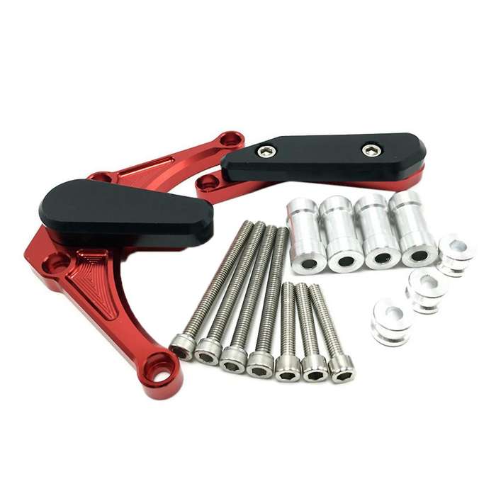 Red Engine Cover Stator Case Guard CNC Frame Slider Falling Protection for YZF-1000 R1 09-14