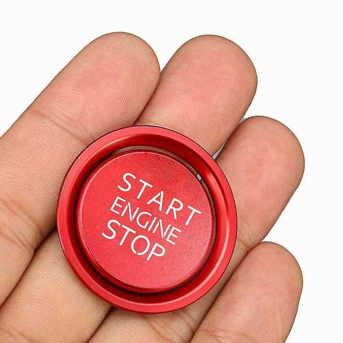Red Keyless Engine Push Start Button Cover for A4 A5 Q5 S4