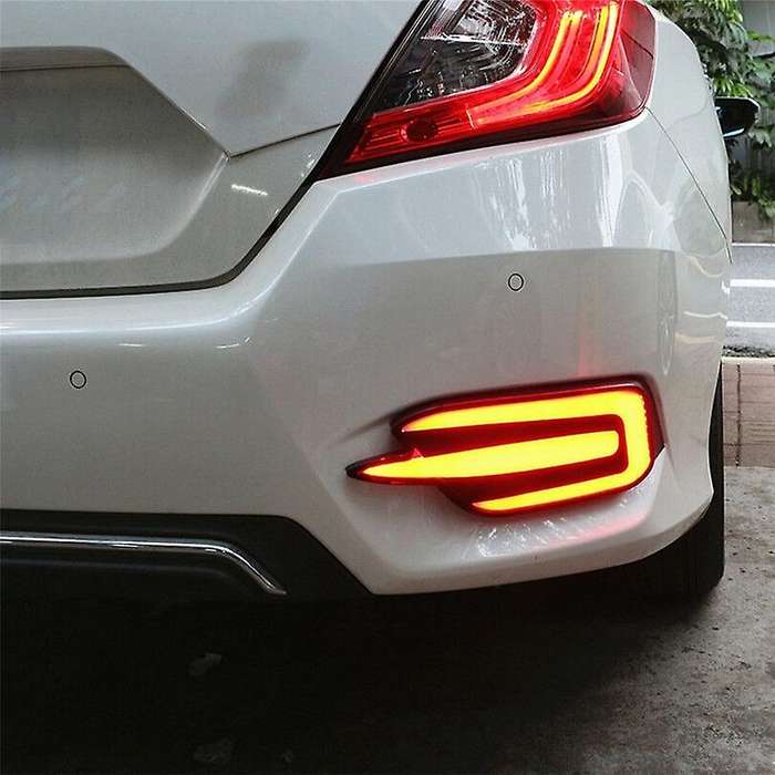 Red LED Rear Bumper Tail Brake Light Lamp for 2016-2017