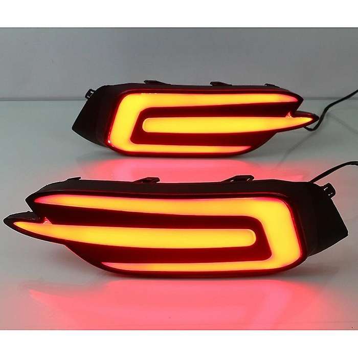 Red LED Rear Bumper Tail Brake Light Lamp for 2016-2017
