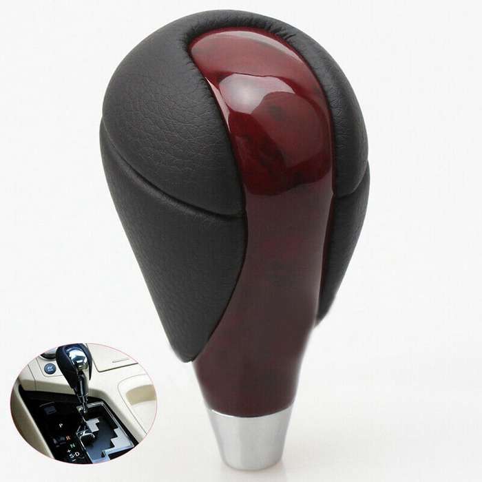 Red Leather Automatic Transmission Gear Shift Knob Compatible Lexus Es Is Rx