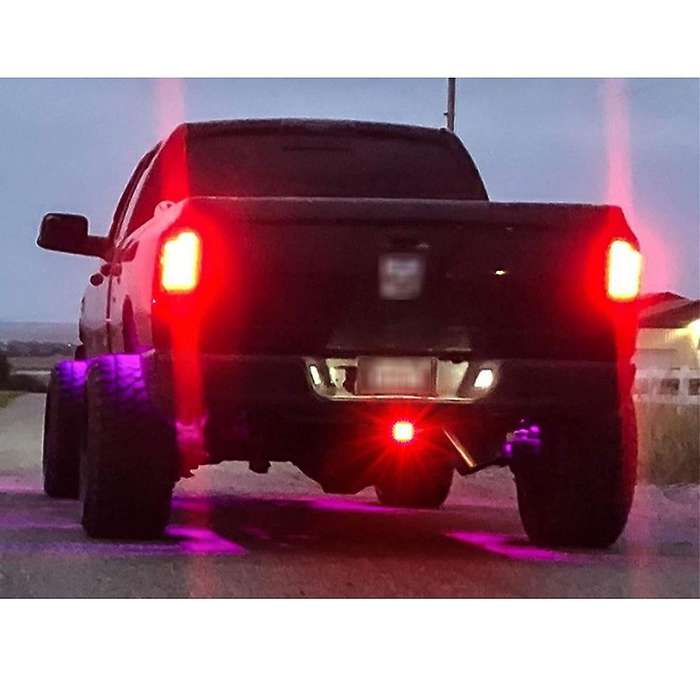 Red Lens 15-LED Tow Hitch Receiver W/Strobe Feature Brake Tail Light for Truck SUV 2-Inch Towing Ada