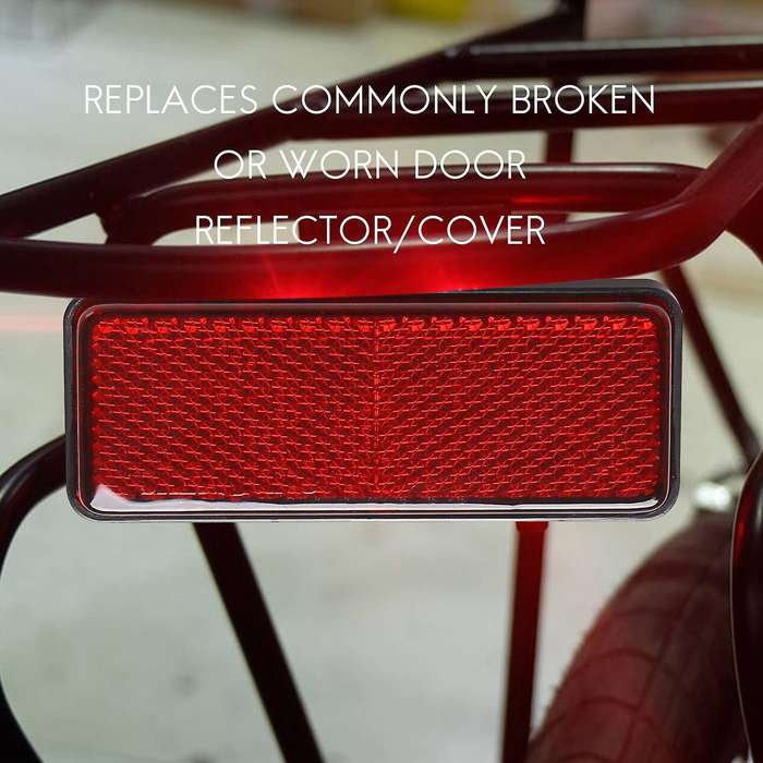 Red Light Rear Motorbike Quad Scooter Bike Reflector Number Plate Reflector for