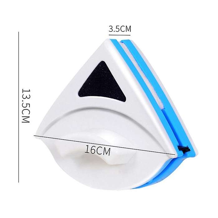 Red-double-side Magnetic Glass Wiper Window Cleaner Surface Cleaning Brush Triangle Cleaning Tools f