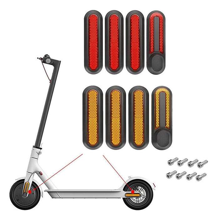 Reflective Shell for Mi Electric Scooter M365/pro/1s/essential Scooter Rear Back Wheel Hub Cover Re