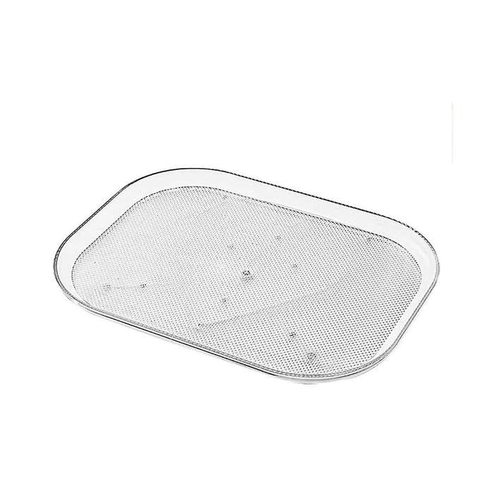 Refrigerator Storage Tray 360 Rotatable Nonskid Freezer Organizer Fruit Vegetables Storage Container