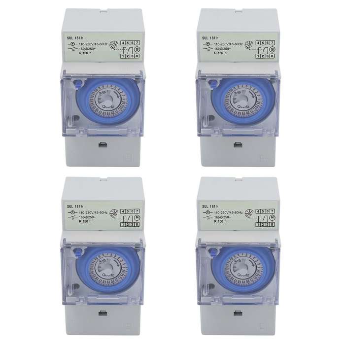 Relay Electrical Programmable Timer 24 Hour Din Rail Timer Switch