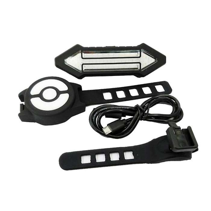 Remote Control Wireless Bike Bicycle Taillight Turn Signal Light Indicator - White
