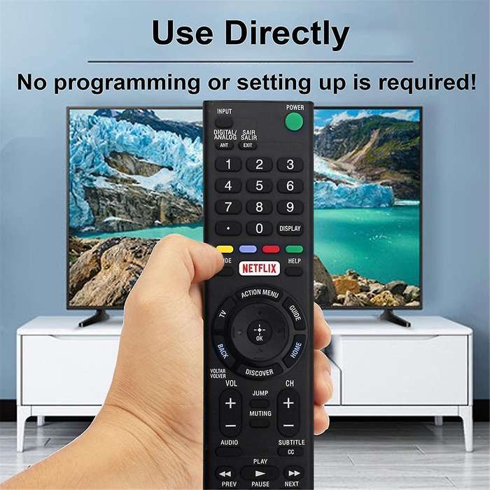 Replace -TX100B Remote Control for LED LCD 4K TV -55W6500 XBR-55X855C -43X8301C -55XD8599