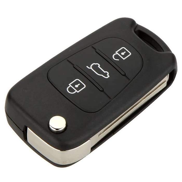 Replacement 3 Button Keyless Entry Remote Control Folding Flip Car Key Fob Shell Case Combo Compatib