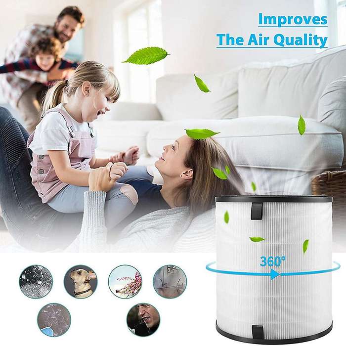 Replacement Filter for -H133 Air Purifier,H13 True HEPA and Activated Carbon Filter Set,Part -H133-R