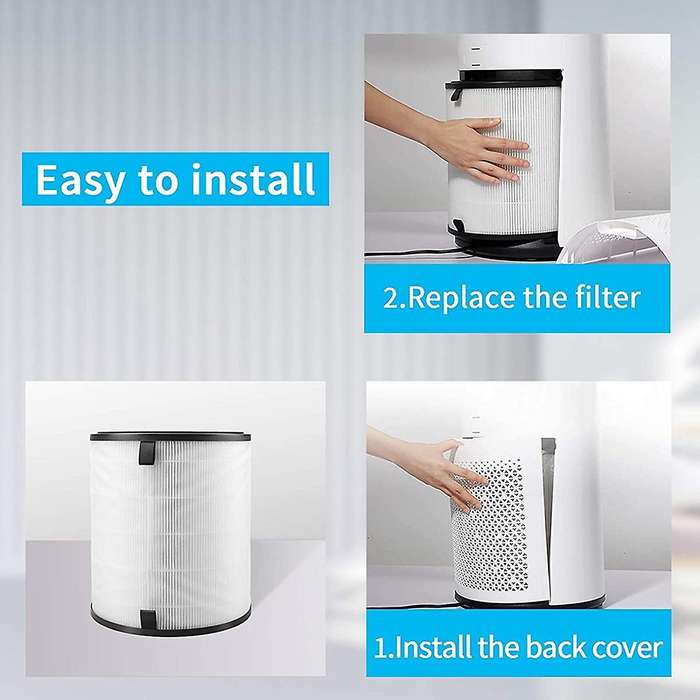 Replacement Filter for -H133 Air Purifier,H13 True HEPA and Activated Carbon Filter Set,Part -H133-R