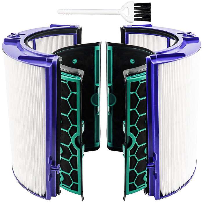 Replacement Hepa Filter for Hp04 Tp04 Dp04 Tp05 Dp05 Air Purifier Glass Hepa Filter & Activated Car