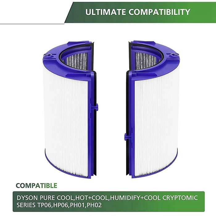 Replacement Hepa Filter for Tp06 Hp06 Ph01 Ph02 Air Purifier Hepa Filter Set Compare with Part 9703