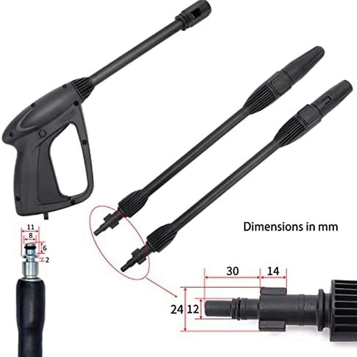 Replacement Pressure Washer Spray Wand Nozzle, with Variable Wand and Turbo Wand, for Electric Pres