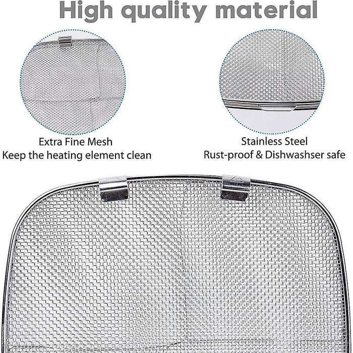 Replacement Splatter Shield for Ninja Foodi AG301 5-In-1 Indoor Grill, Stainless Steel AG300 AG300C