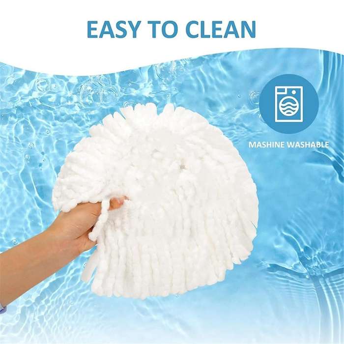 Replacements Head for EasyWring 1-Tank Spin System Mop Heads Microfiber Mop for Kitchen Home