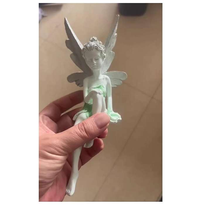Resin Crafts, Flower Fairy Garden Ornaments, Turek Sitting Fairy Statue