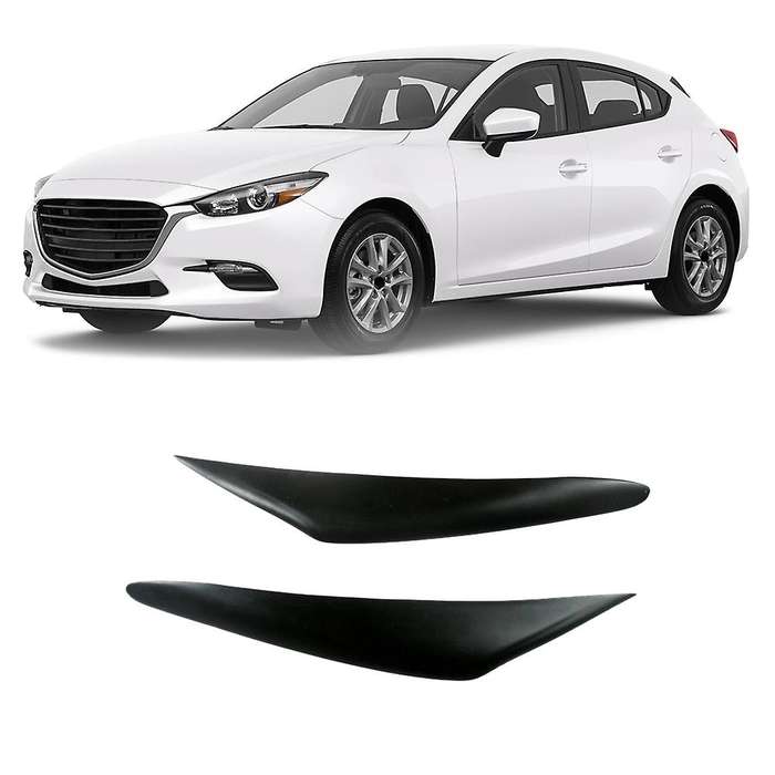 Resin Headlight Eyebrows Eyelids Stickers Trim Cover Headlight Lid for Axela M3 2017 2018 2019