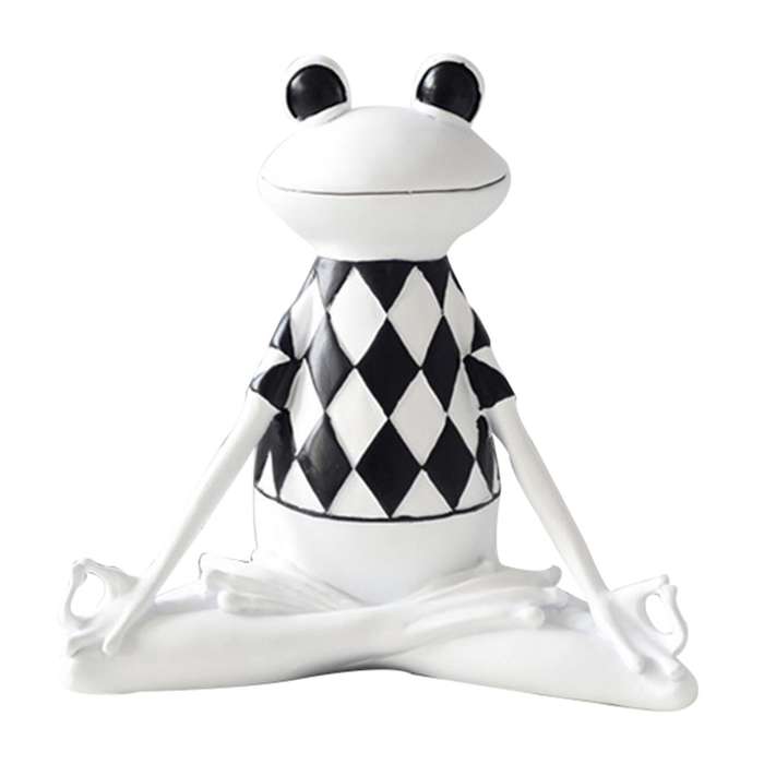Resin Yoga Frog Figurines Nordic Garden Crafts Decorations Porch Store Animal Ornaments for Home Dec