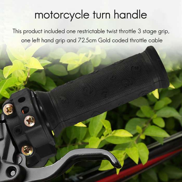 Restrictable Twist Throttle Cable Set for 47cc 49cc Mini Bike Dirt Bike