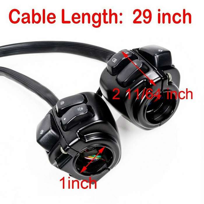 Retro Motorbike Switch for Handlebar Control Switches Headlight Flashers Horn Control