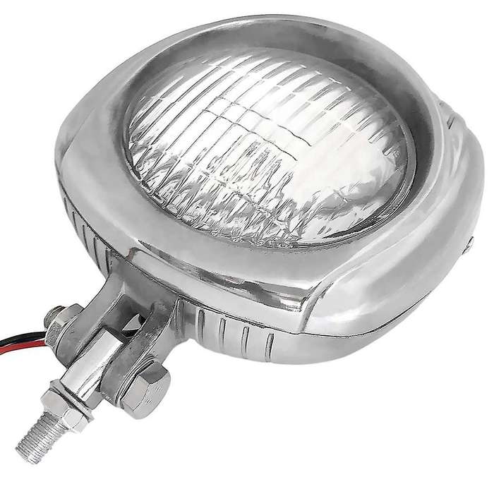 Retro Motorcycle Headlight Head Light Lamp Sealed Beam for Cafe Chopper Cruiser Clear