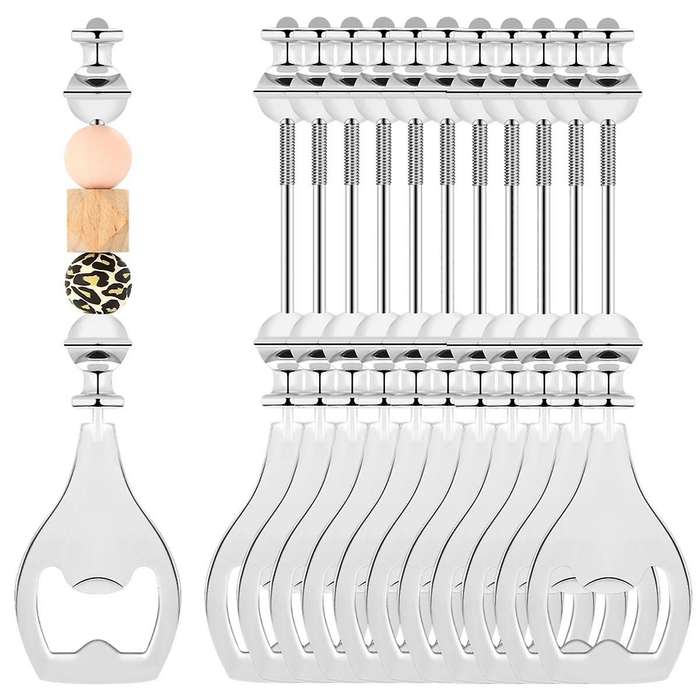 Reusable Beaded Bottle Opener Decorative Bead Wine Opener for Bartender DIY Beaded Bottle Opener
