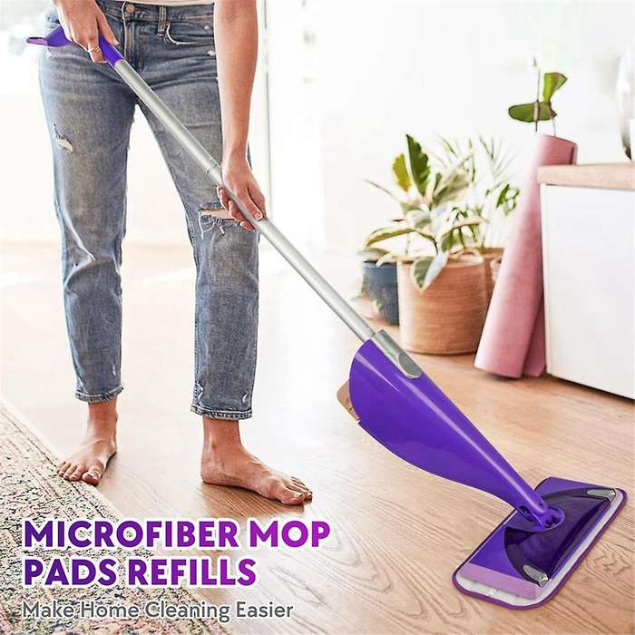Reusable Mop Pads for Wet Jet Mop- 6 Pack Wet Pads Refill Washable Microfiber Mop Pads Wet Dry Moppi
