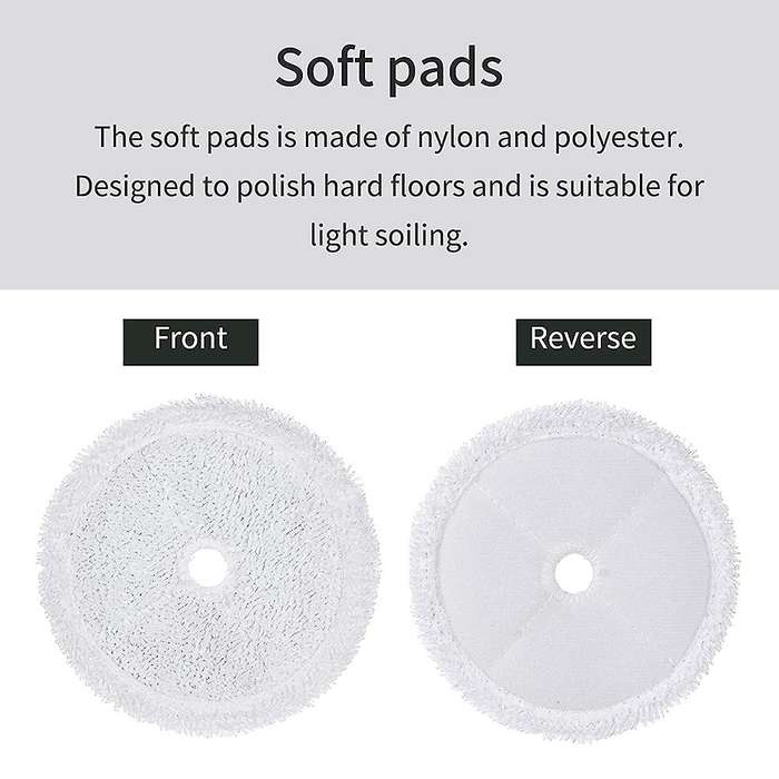 Reusable Replacement Mop Pads Compatible for Bissell 3115 SpinWave Hard Floor Expert Wet and Dry Ro