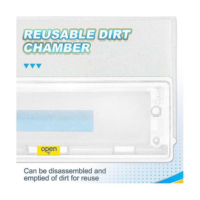 Reusable Vacmop Replacement Pads Refills for Vacmop VM252 VM200 VC205 VM250, Wet and Dry Vacmop Pads