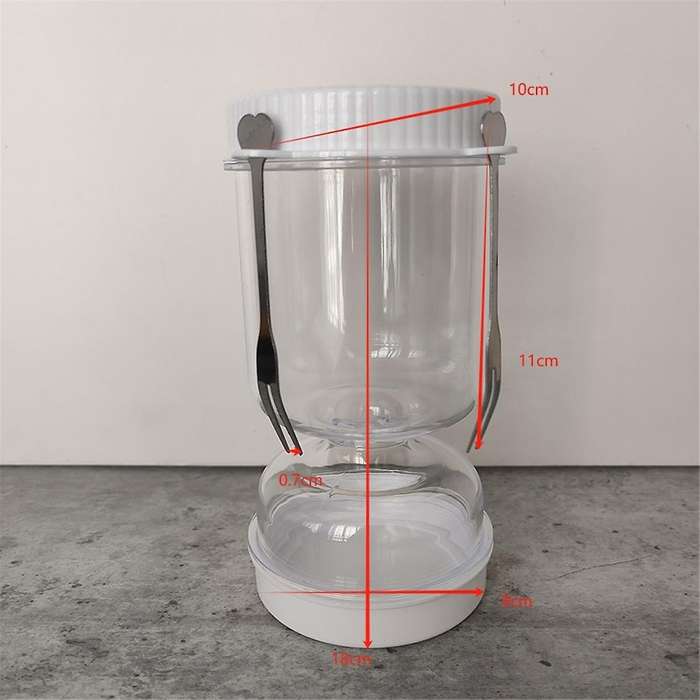 Reusable Wet and Dry Separation Pickled Jar with Fork - Multipurpose Round Flip Top Jar for Daily Us