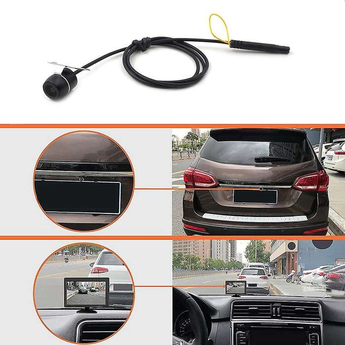 Reverse Backup Camera,170 Degree Wide View Angle 2-In-1 Universal Car Rear View Camera,Auto Parking