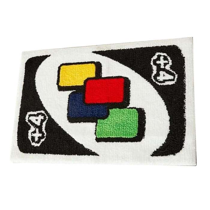 Reverse Card Doormat Tufting Carpets Living Room Bedside Floor Mat Soft Area Rug Thickened Antislip