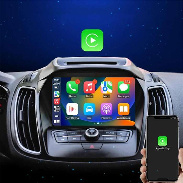 RGB Colorful Wireless Carplay Dongle Mini Box Plug and Play Connect Bluetooth WiFi with Wired for Ca