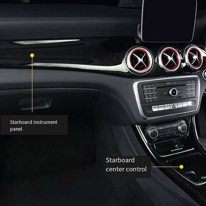 Rhd Car Center Dashboard Air Condition Outlet Panel Trim Cover for W176 Cla C117 Gla X156 2013-2018