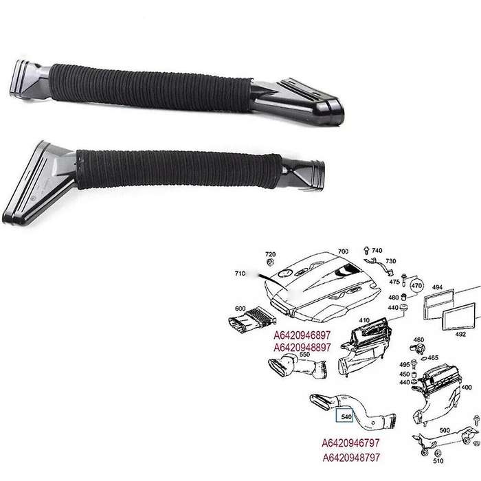 Right Air Cleaner Intake Pipe A6420948897 for W166 X166 ML350 GL350