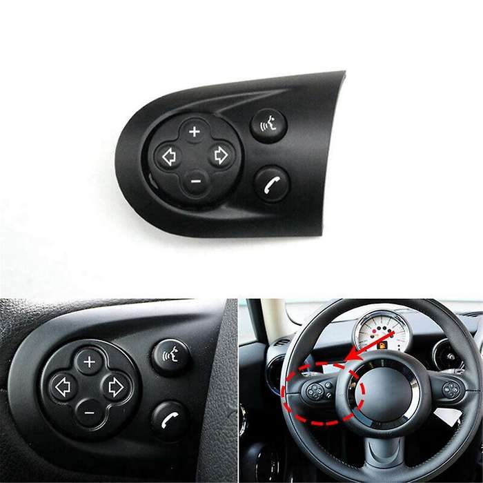 Right Car Multifunction Volume Steering Wheel Switch Button Cover for R55 R55 R57 R57 R58 R59 R59 R