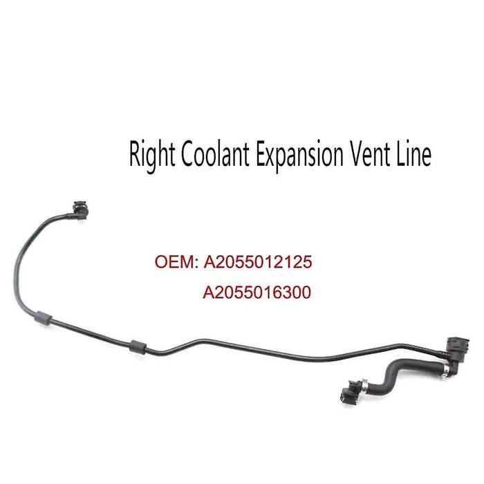Right Coolant Expansion Vent Line Engine Coolant Hose for C-Class W205 2.2 2.0 2.5 A2055016300 A2055