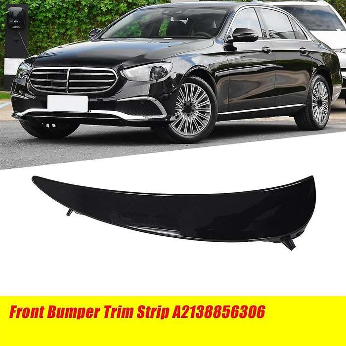 Right Front Bumper Trim Strip A2138856406 for - E-Class W213 C238 2015-2023 Car Accessorie Bright Bl